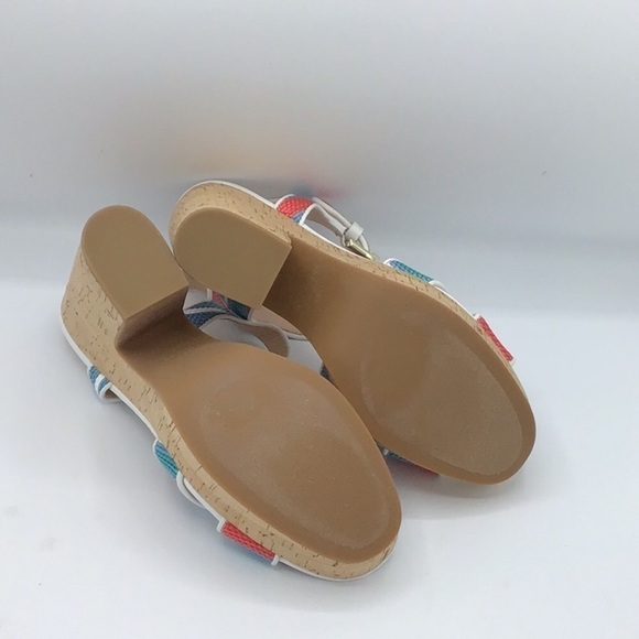 Kate Spade Grace Striped Raffia Platforms Size 9.5B.. - Picture 10 of 16